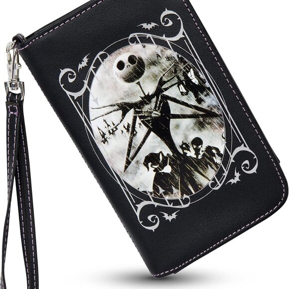 unisex Disney The Nightmare Before Christmas Wallet & Phone Holder - Bi-fold, Sn - Picture 1 of 9